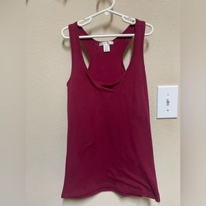 Maroon razor back tank